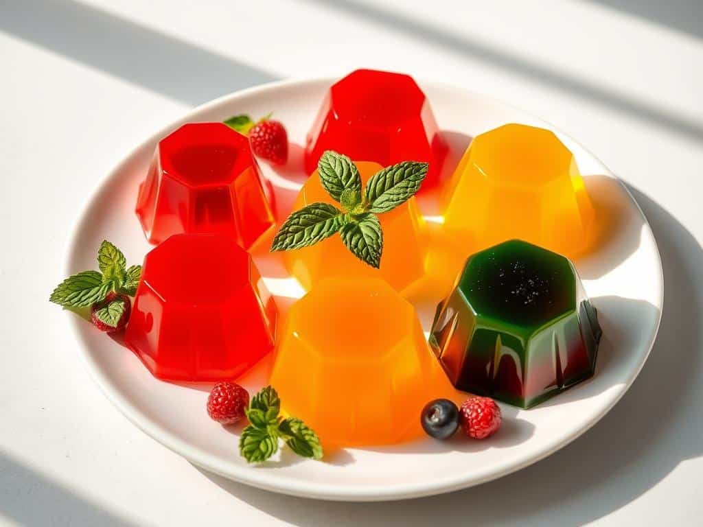 Sugar-free gelatin desserts