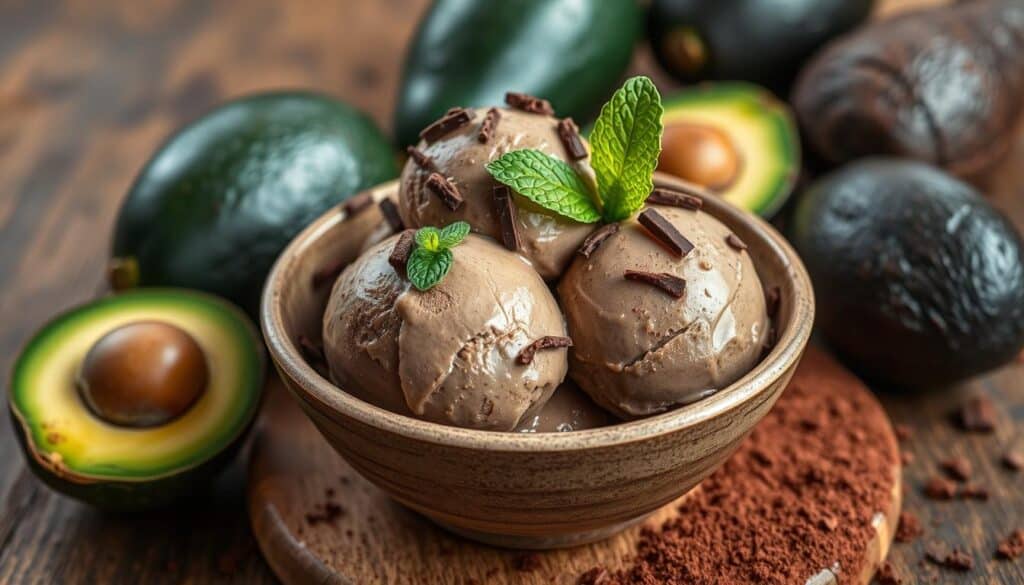 Chocolate Avocado Vegan Ice Cream