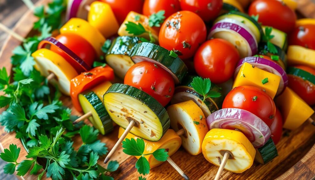 Colorful Vegetable Skewers