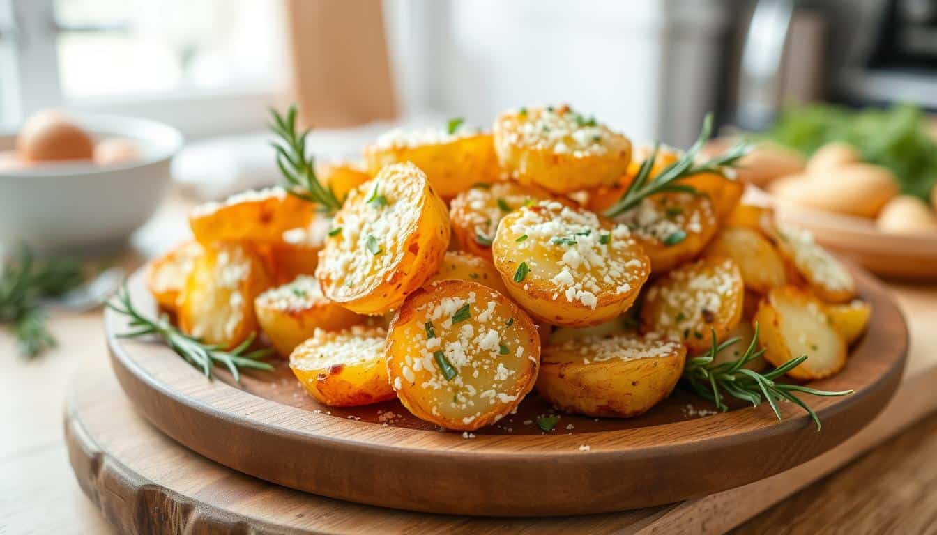 Crispy Parmesan Herb Potato Bites