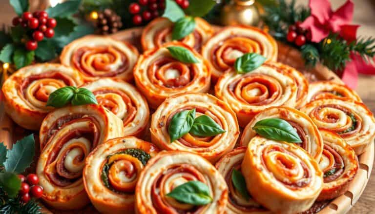 Holiday Pizza Pinwheels