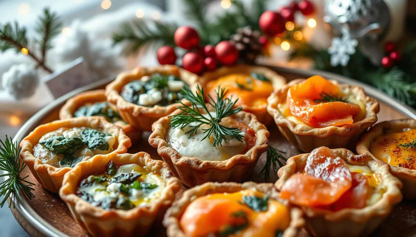 Mini Christmas Quiche Assortment