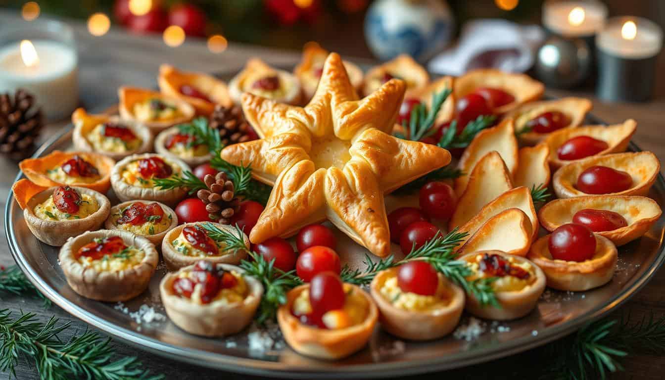 Puff Pastry Christmas Star Appetizer