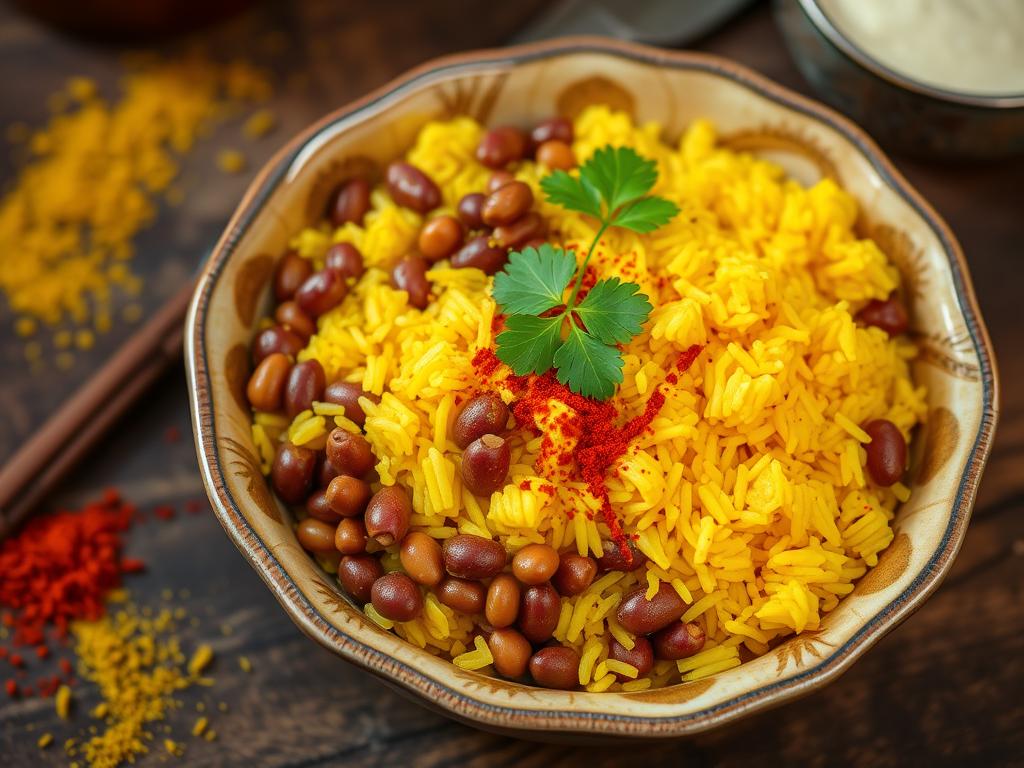 Indian Spiced Rice and Beans