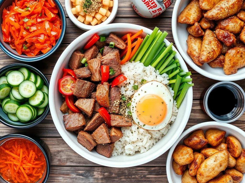 Korean Rice Bowl Ingredients