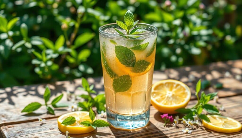 Mint and Lemon Verbena Summer Cooler