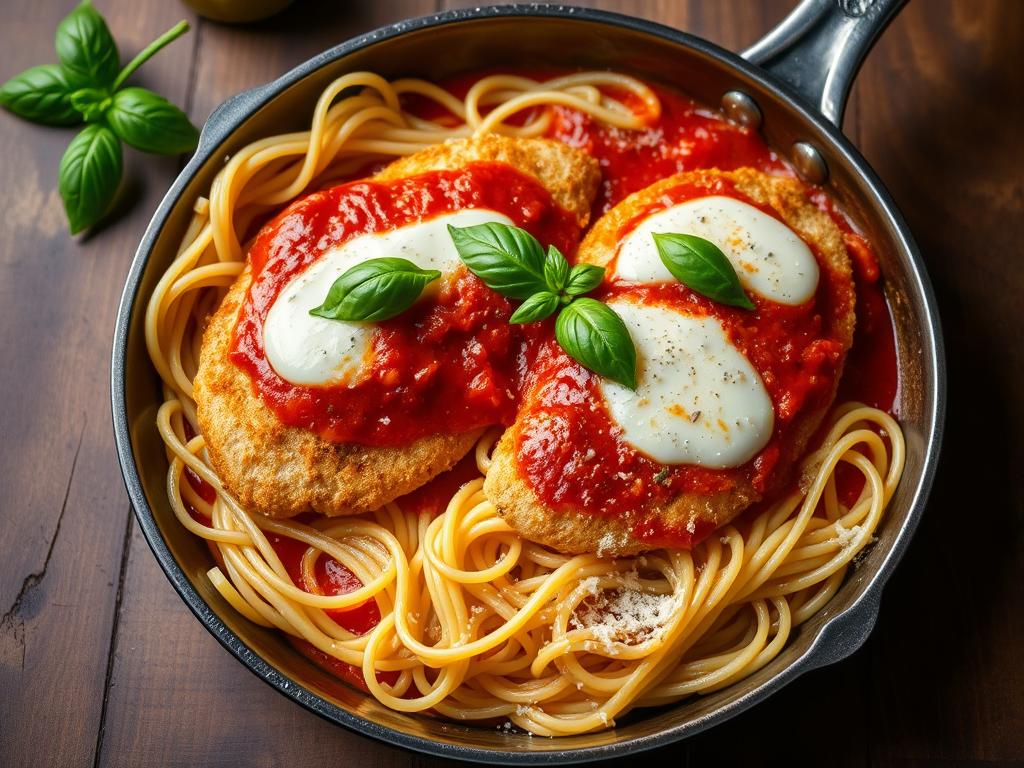 One-Pan Chicken Parmigiana Dinner