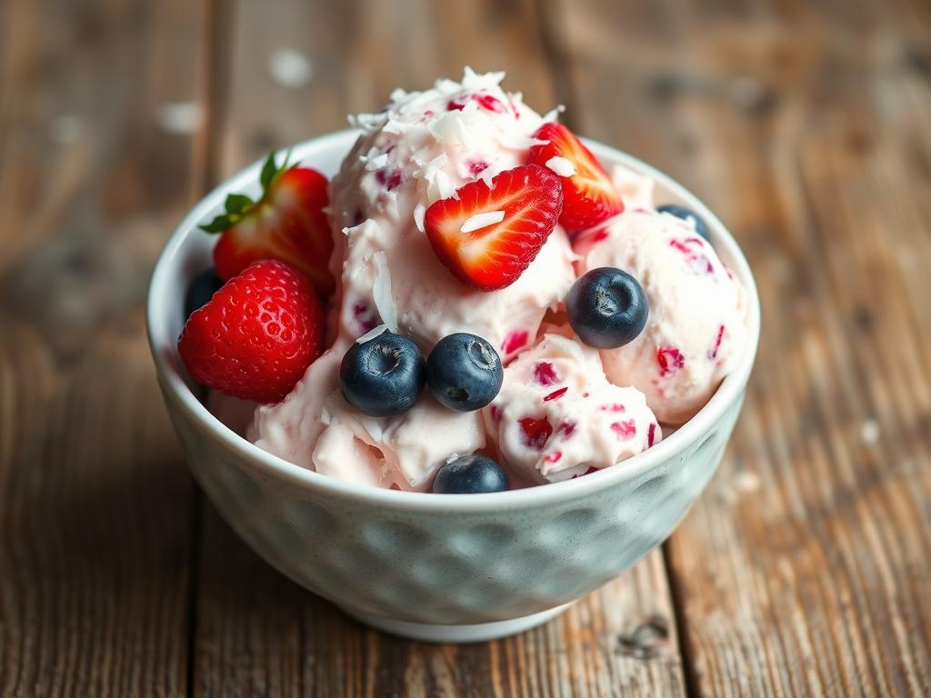 Paleo Berry Coconut Ice Cream