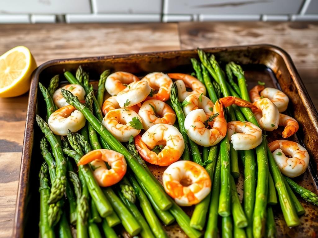 Paleo Shrimp and Asparagus Sheet Pan Dinner