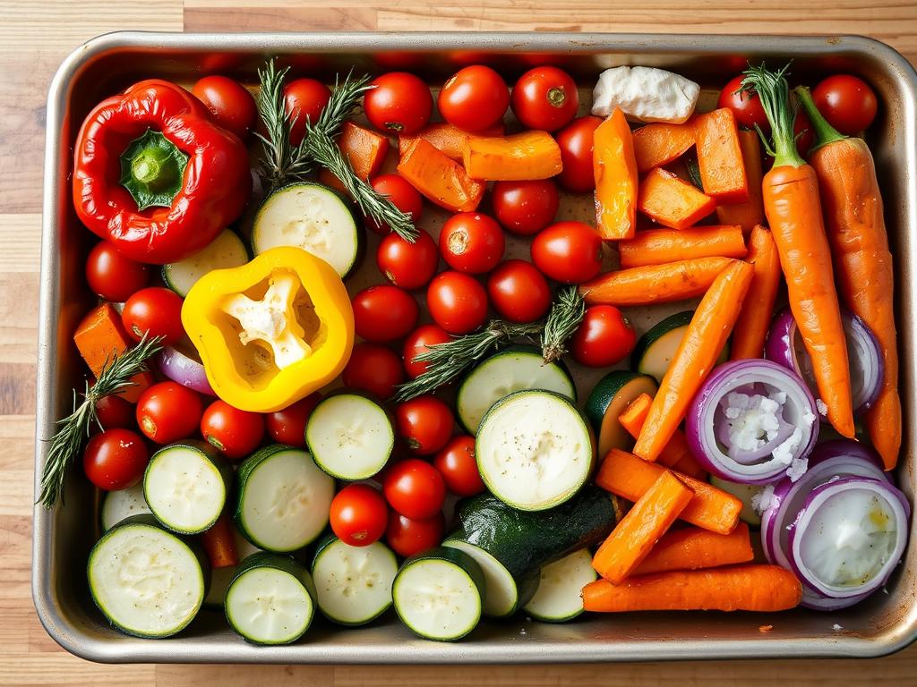 Sheet Pan Vegetable Medley Ingredients