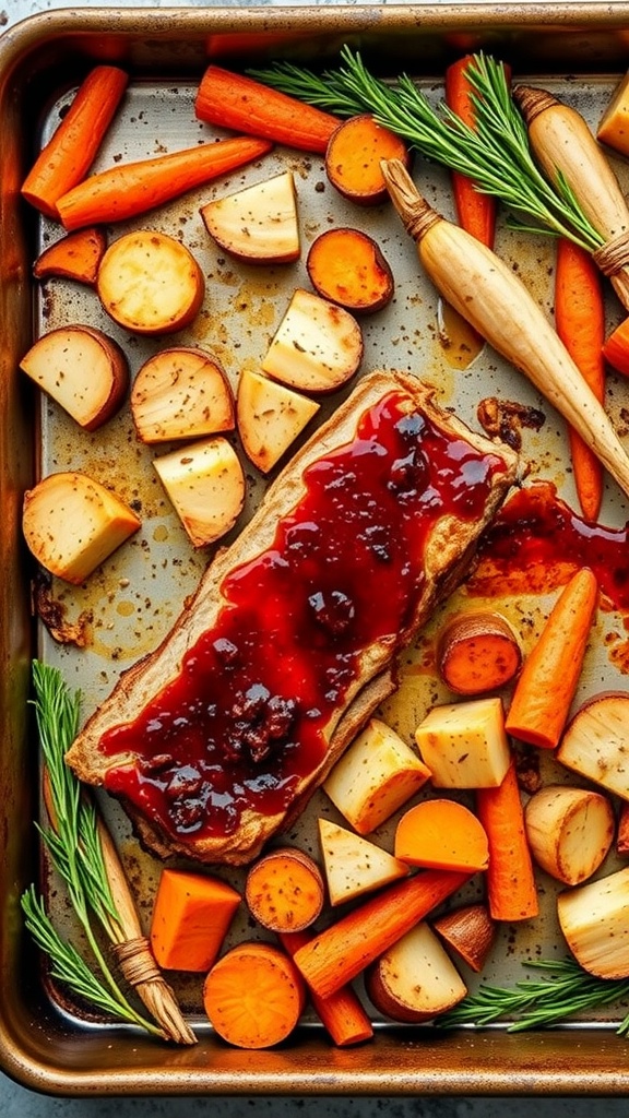 BBQ Pork Tenderloin with Root Vegetables