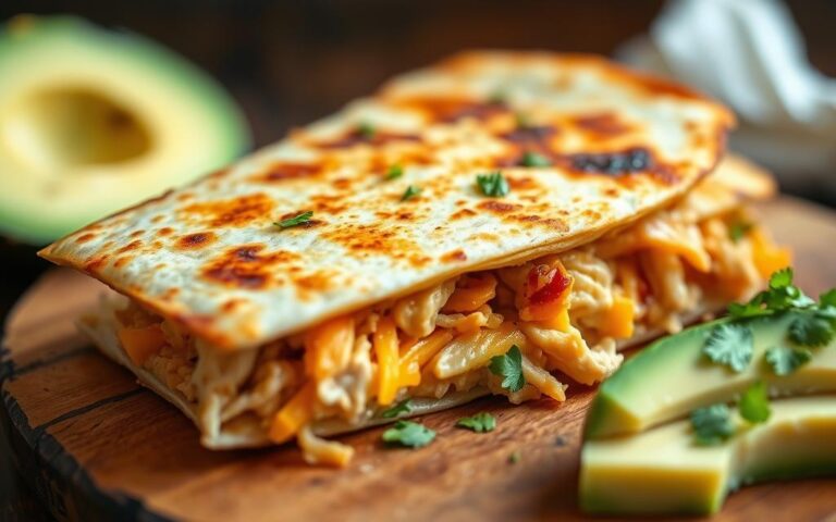 5-Minute Cheesy Chicken Quesadillas