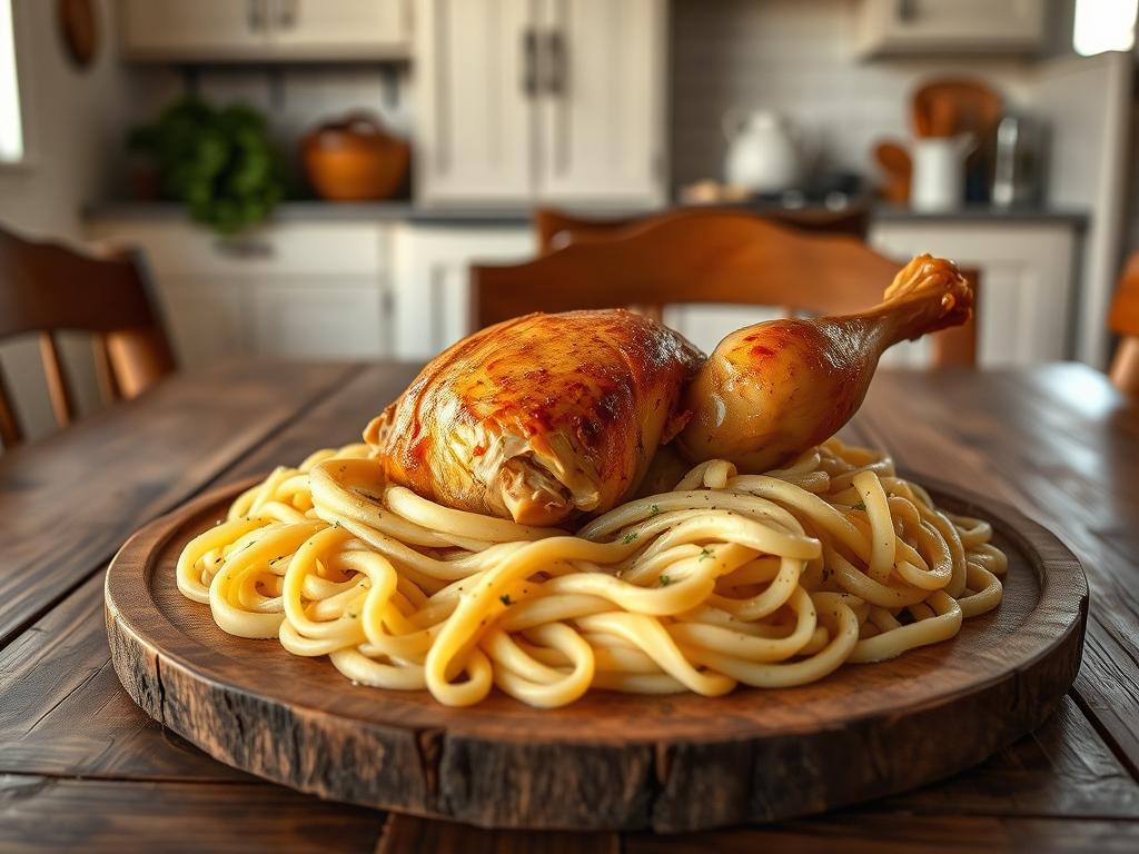 Amish-Style Chicken and Egg Noodles