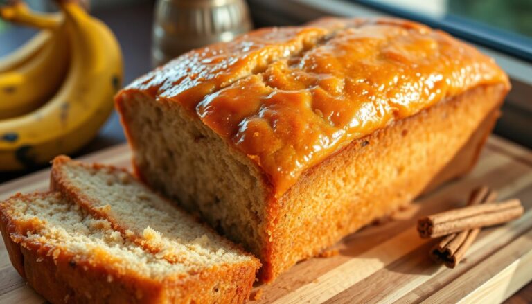 Authentic Jamaican Banana Bread With Rum Glaze