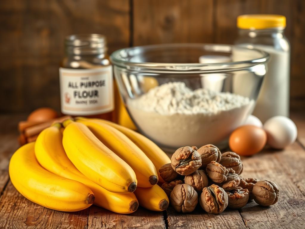 Banana Nut Bread Ingredients