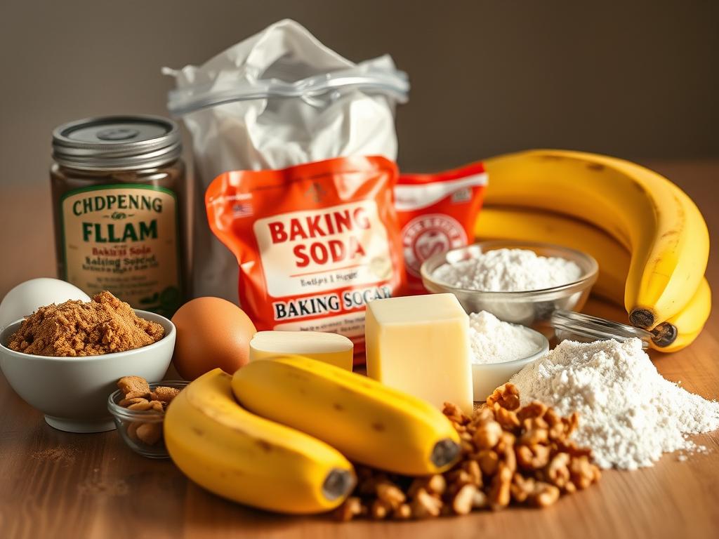 Banana Nut Bread Ingredients