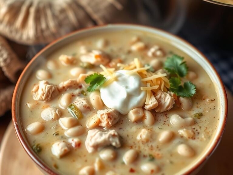 Cozy White Chicken Chili With Cream