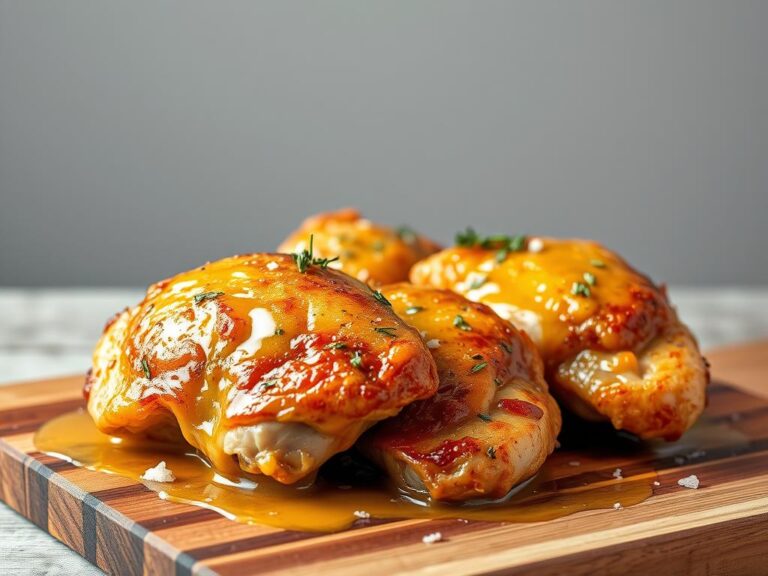 Crispy Garlic Butter Chicken Thighs