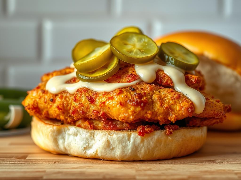 Crispy Pickle-Brined Chicken Sandwich