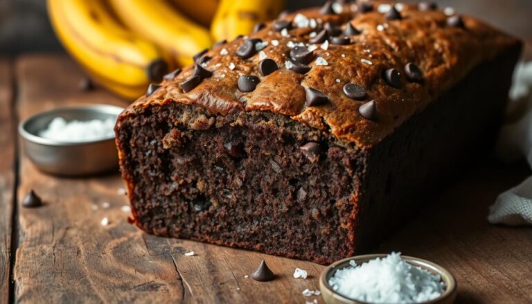 Double Chocolate Chip Banana Bread With Sea Salt