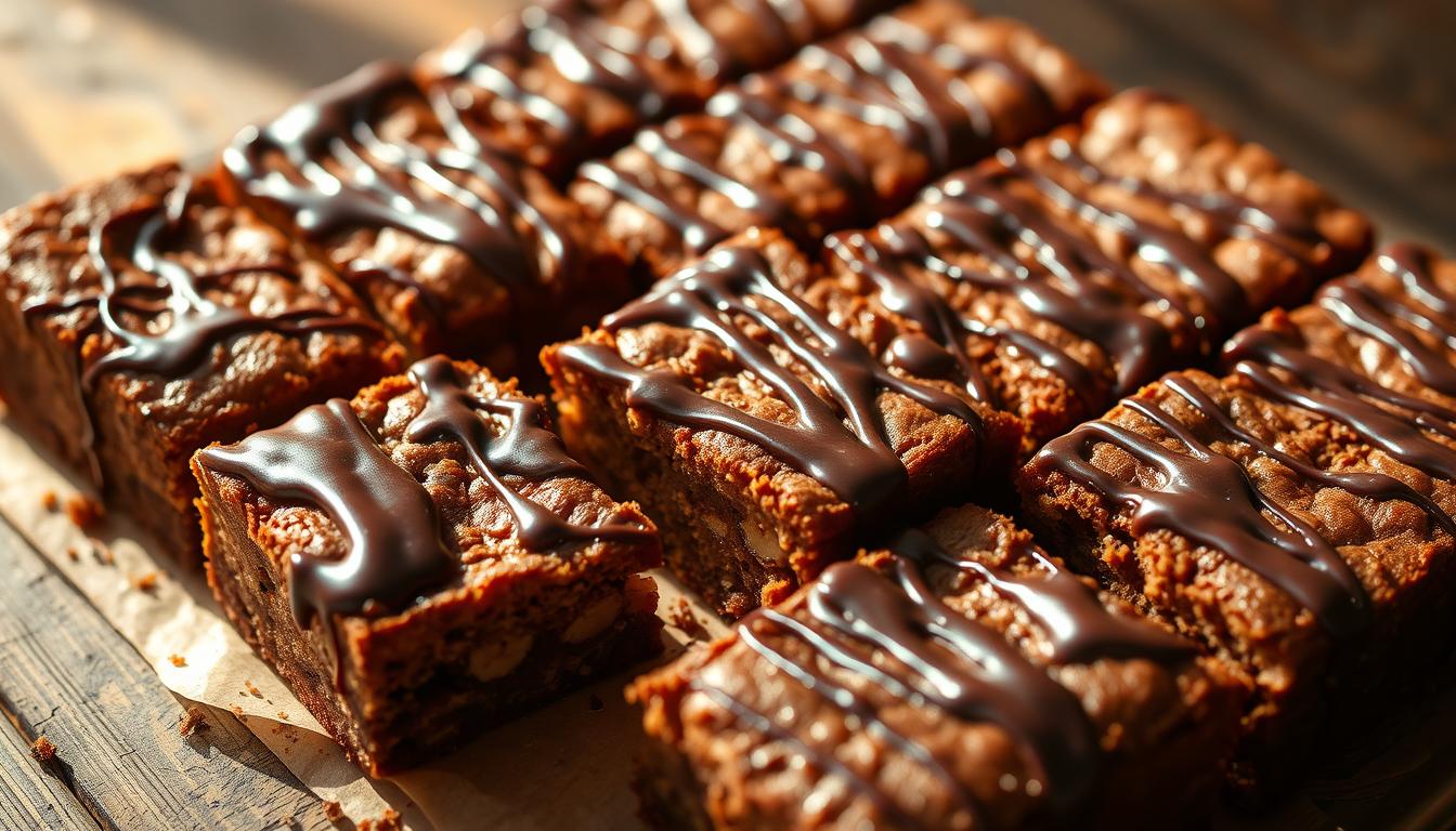 Fudgy Banana Bread Brownies With Chocolate Glaze