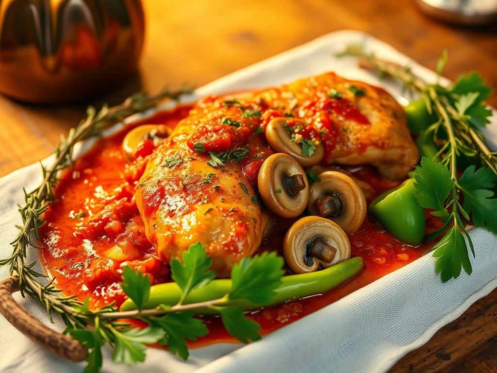 Italian Chicken Cacciatore With Fresh Herbs