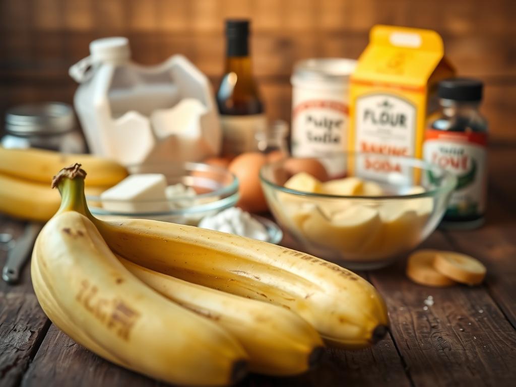 Moist Homemade Banana Bread Ingredients