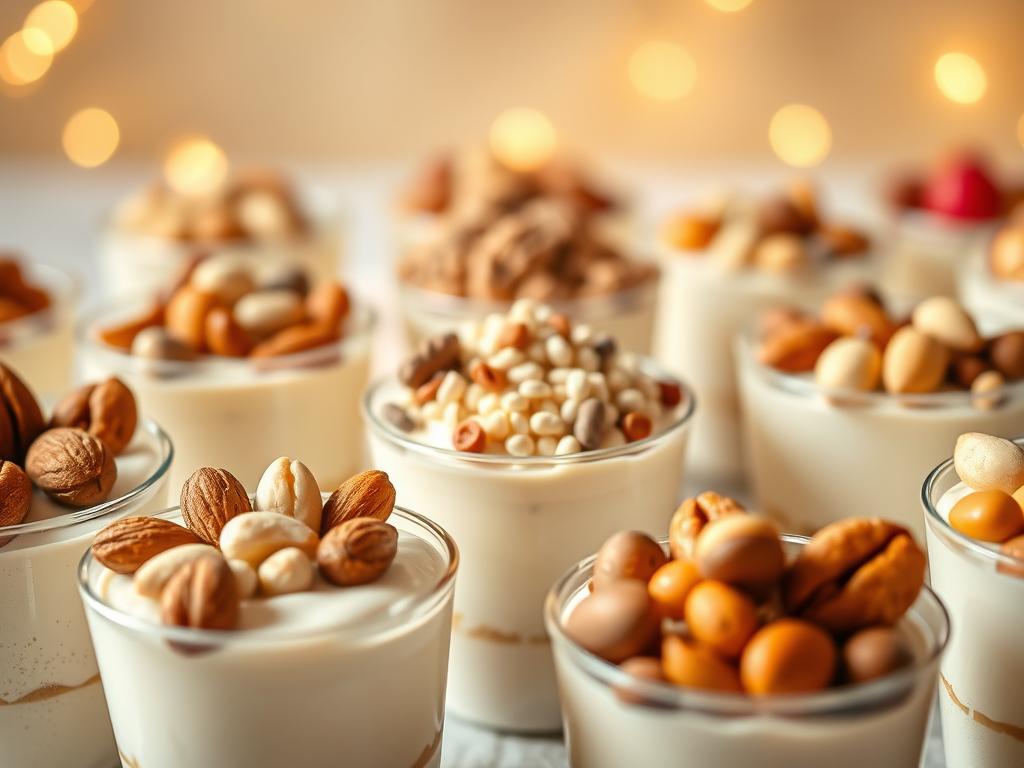 Nutty Pudding Cup Decorations