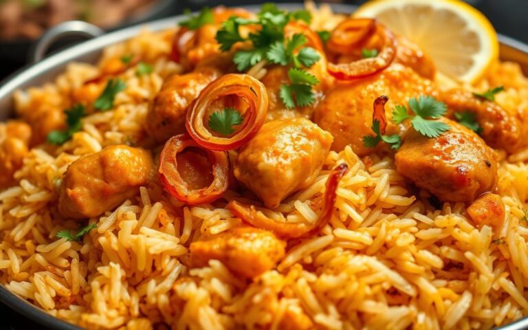 Traditional Hyderabadi Chicken Biryani